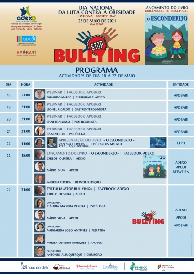 Programa das Comemorações do Dia Nacional da Luta Contra a Obesidade